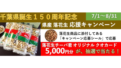 千葉県産落花生 応援キャンペーン「ＪＡ全農ちば 愛情いちばん館」で実施中　ＪＡタウン