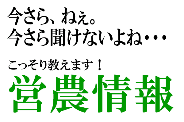 【今さら聞けない営農情報】第12回　肥料の成分Ⅲ