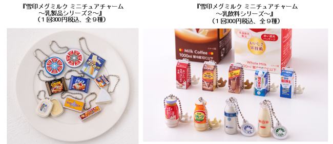 バンダイとコラボ第2弾 ロングセラー商品のミニチュアチャーム発売