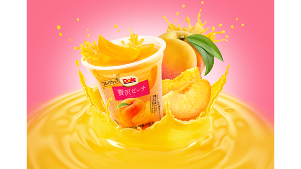 桃の果実の美味しさ　Doleフルーツカップ第2弾「贅沢ピーチ」新発売
