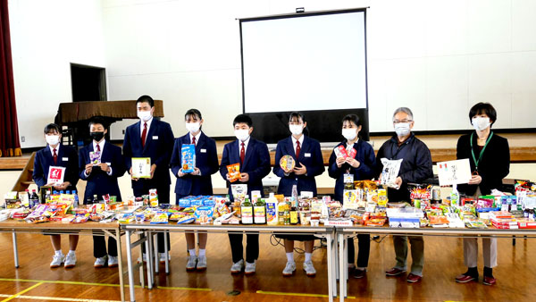 フードドライブ寄贈式　高崎市立寺尾中学校で8日に開催　パルシステム群馬