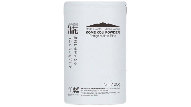 発酵のまち上越発コシヒカリの糀パウダー発売