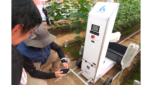 群馬県農業技術センターにキュウリ収穫ロボットをレンタル導入　AGRIST