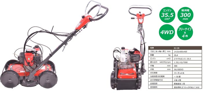 レバーを引いて歩くだけ「自走草刈機 速刈り君」発売 コメリ | JAcom
