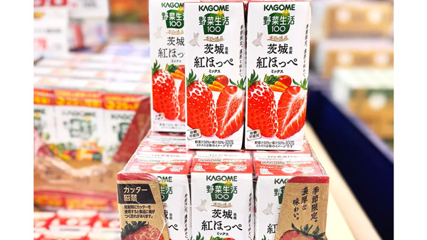 カゴメ「野菜生活100」コラボ記念　いちご「ラブソング」予約受付開始　深作農園